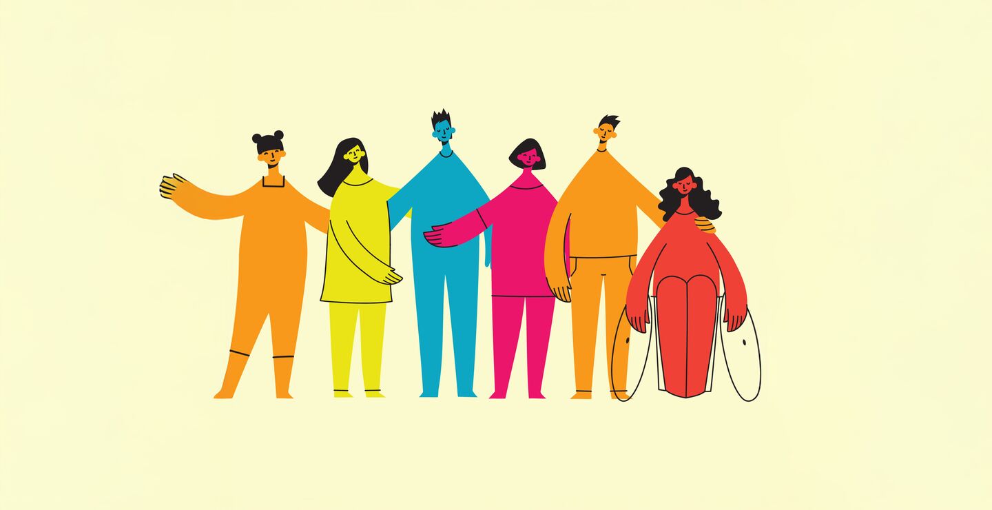 Illustration of different employees